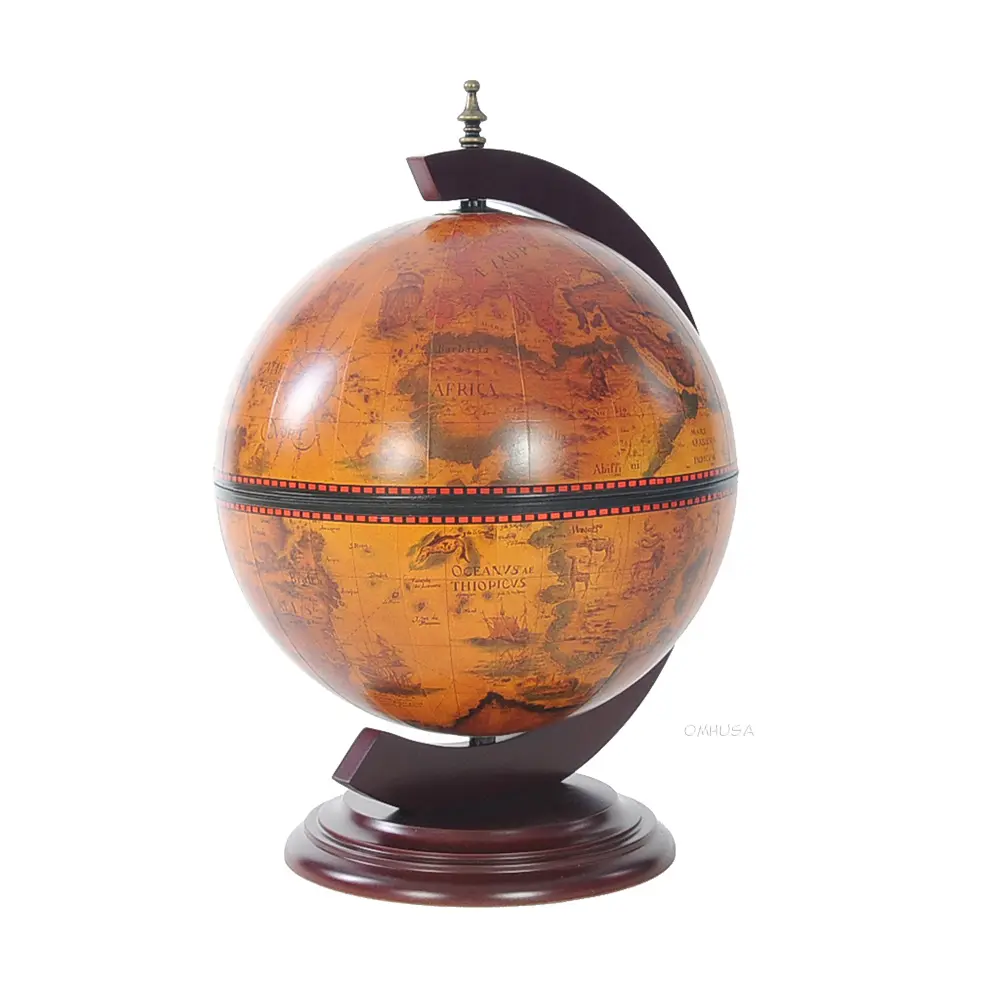 NG019 Red Globe 13 inches with Chess Holder with Round Base NG019 RED GLOBE 13 INCHES WITH CHESS HOLDER WITH ROUND BASE L01.WEBP